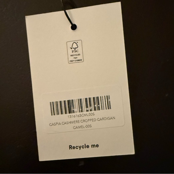 REFORMATION Caspia Clara Cashmere Cardigan in Camel NWT - S - Picture 7 of 7